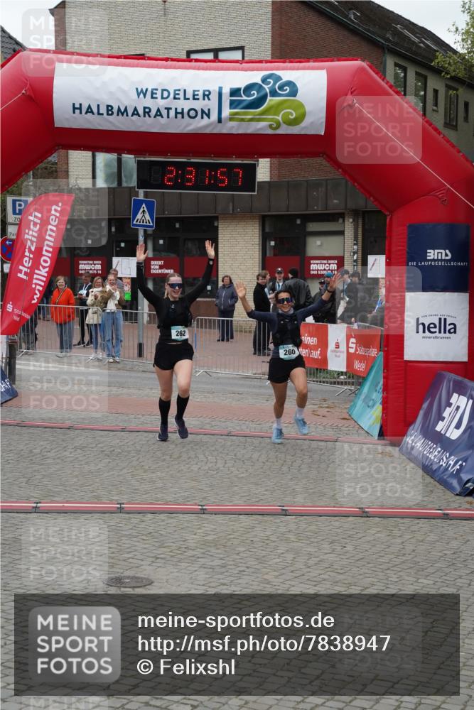 04.05.2025 - 8. Wedeler Halbmarathon Felixshl http://msf.ph/oto/7838947 04.05.2025 12:31:55 Ziel 260, 262 meine-sportfotos.de