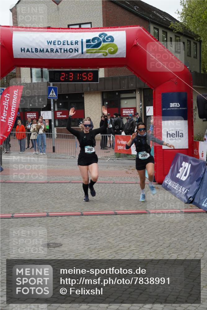 04.05.2025 - 8. Wedeler Halbmarathon Felixshl http://msf.ph/oto/7838991 04.05.2025 12:31:56 Ziel 260, 262 meine-sportfotos.de