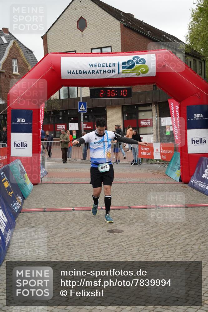 04.05.2025 - 8. Wedeler Halbmarathon Felixshl http://msf.ph/oto/7839994 04.05.2025 12:36:08 Ziel 442 meine-sportfotos.de