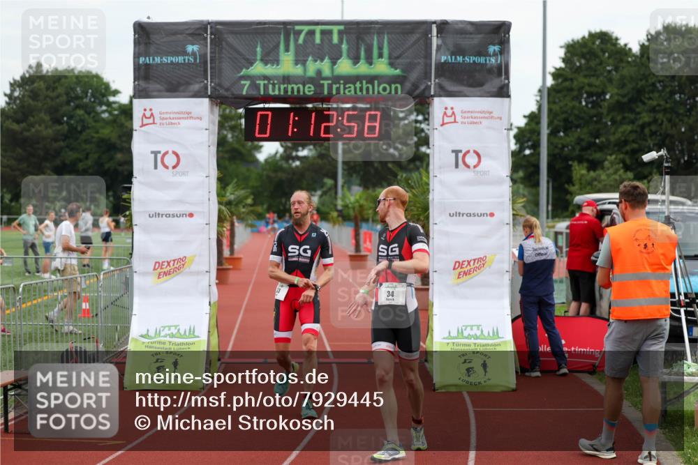 15.06.2025 - 7 Türme Triathlon Michael Strokosch http://msf.ph/oto/7929445 15.06.2025 10:12:59 Ziel 33, 34 meine-sportfotos.de