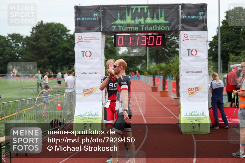 15.06.2025 - 7 Türme Triathlon Michael Strokosch http://msf.ph/oto/7929450 15.06.2025 10:13:00 Ziel 33, 34 meine-sportfotos.de