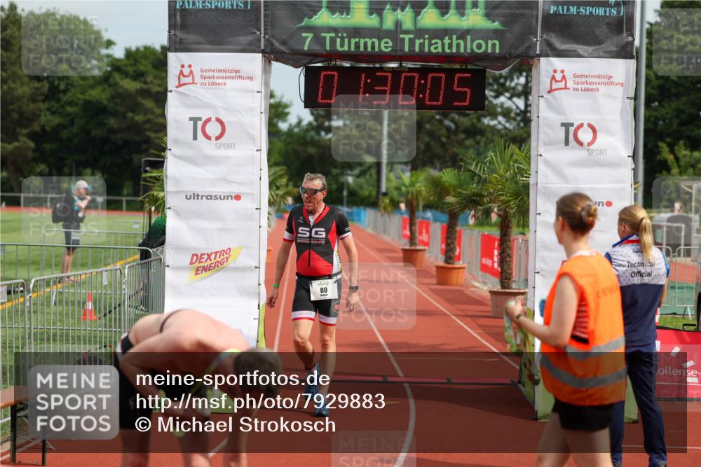15.06.2025 - 7 Türme Triathlon Michael Strokosch http://msf.ph/oto/7929883 15.06.2025 10:30:06 Ziel 80 meine-sportfotos.de