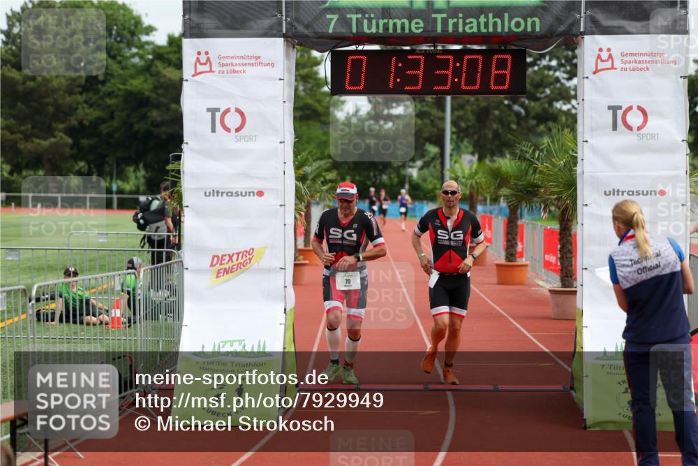 15.06.2025 - 7 Türme Triathlon Michael Strokosch http://msf.ph/oto/7929949 15.06.2025 10:33:09 Ziel 76, 79 meine-sportfotos.de