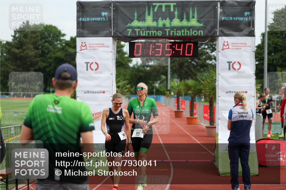 15.06.2025 - 7 Türme Triathlon Michael Strokosch http://msf.ph/oto/7930041 15.06.2025 10:35:41 Ziel 131, 153 meine-sportfotos.de