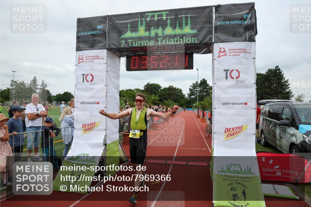 15.06.2025 - 7 Türme Triathlon Michael Strokosch http://msf.ph/oto/7969366 15.06.2025 13:52:11 Ziel 1146 meine-sportfotos.de