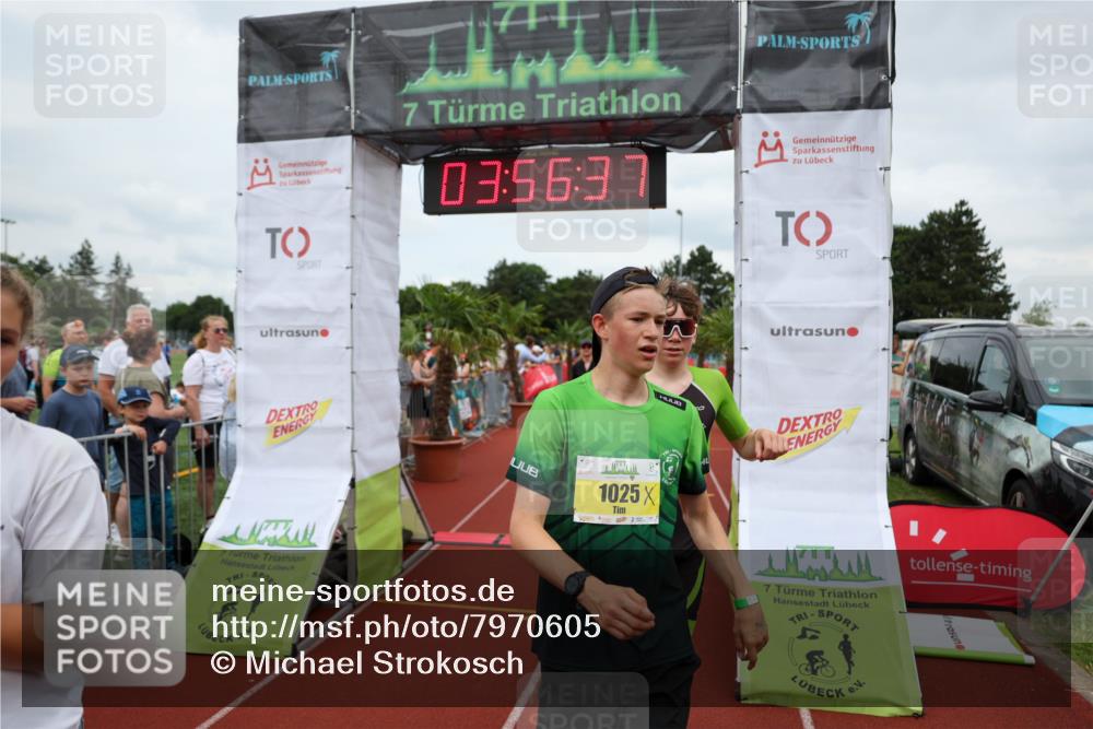 15.06.2025 - 7 Türme Triathlon Michael Strokosch http://msf.ph/oto/7970605 15.06.2025 13:56:36 Ziel 410, 741, 896, 996, 1025 meine-sportfotos.de
