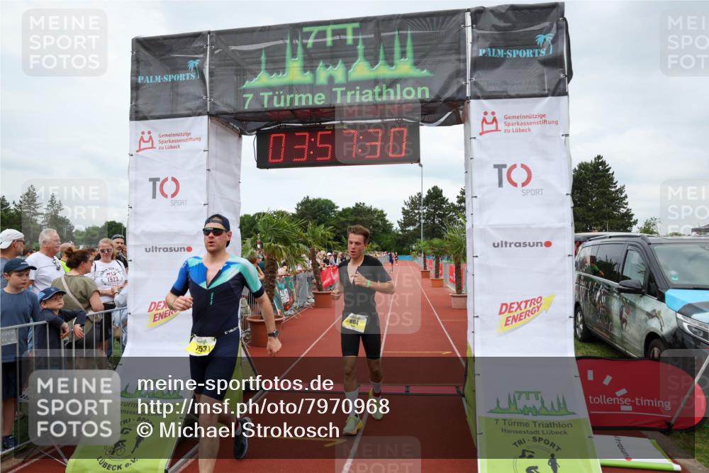 15.06.2025 - 7 Türme Triathlon Michael Strokosch http://msf.ph/oto/7970968 15.06.2025 13:57:30 Ziel 804, 1004, 1153 meine-sportfotos.de
