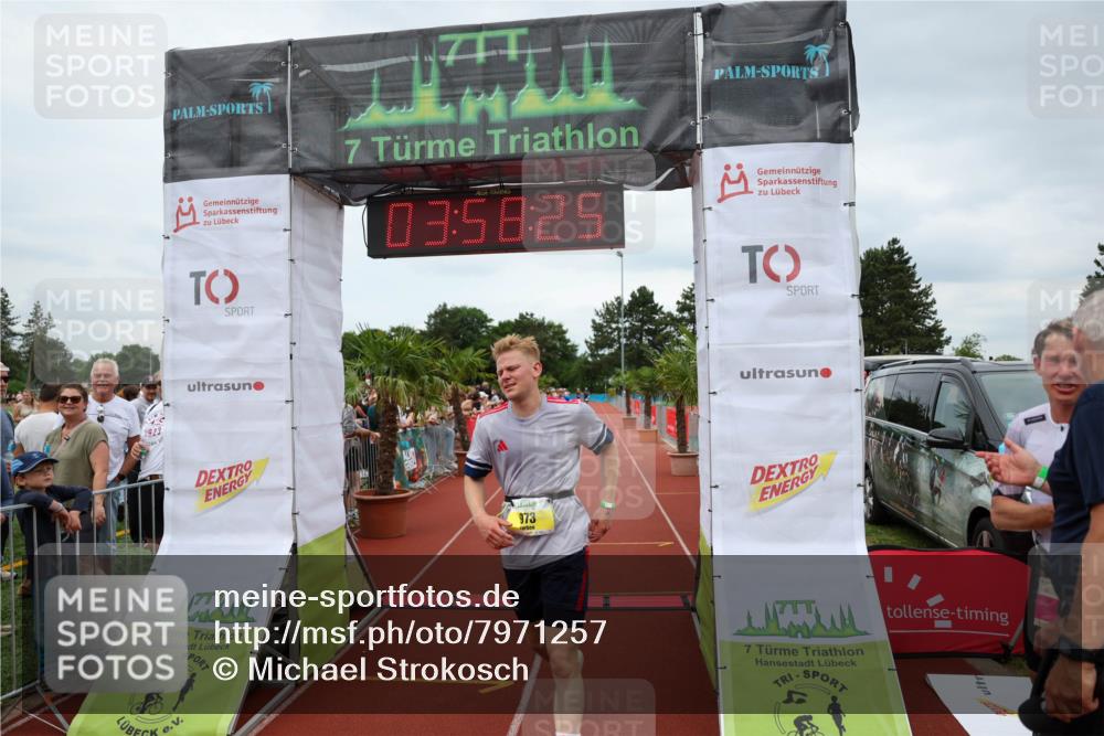 15.06.2025 - 7 Türme Triathlon Michael Strokosch http://msf.ph/oto/7971257 15.06.2025 13:58:25 Ziel 776, 851, 973, 1045 meine-sportfotos.de