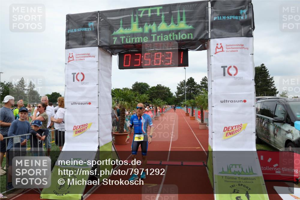 15.06.2025 - 7 Türme Triathlon Michael Strokosch http://msf.ph/oto/7971292 15.06.2025 13:58:30 Ziel 776, 851, 973 meine-sportfotos.de