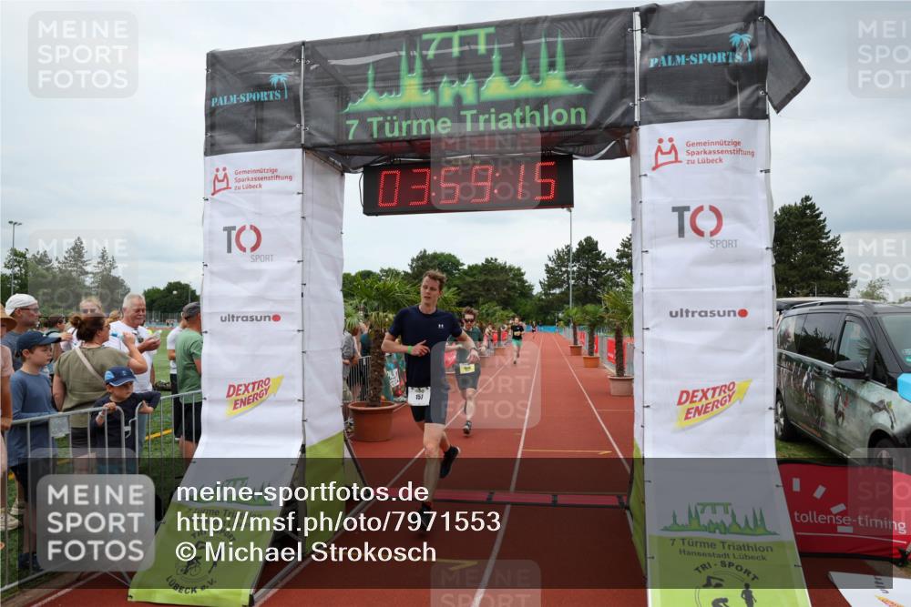 15.06.2025 - 7 Türme Triathlon Michael Strokosch http://msf.ph/oto/7971553 15.06.2025 13:59:15 Ziel 157, 1019, 1167 meine-sportfotos.de