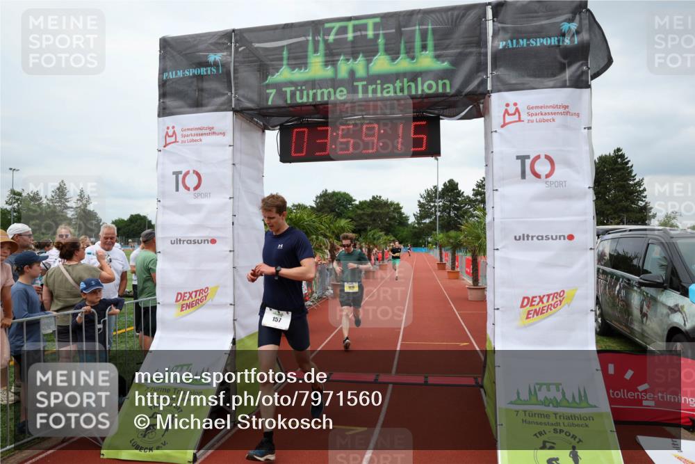 15.06.2025 - 7 Türme Triathlon Michael Strokosch http://msf.ph/oto/7971560 15.06.2025 13:59:15 Ziel 157, 1019, 1167 meine-sportfotos.de
