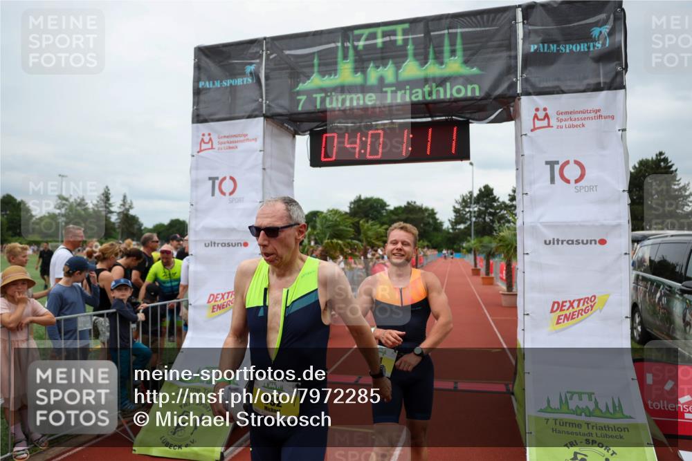 15.06.2025 - 7 Türme Triathlon Michael Strokosch http://msf.ph/oto/7972285 15.06.2025 14:01:11 Ziel 523, 774, 992 meine-sportfotos.de