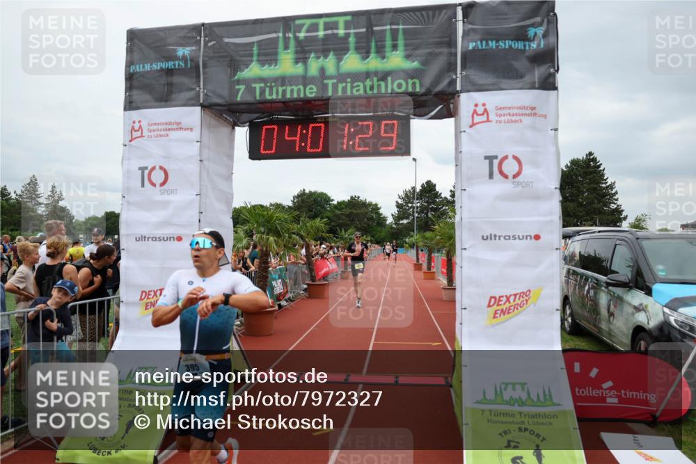 15.06.2025 - 7 Türme Triathlon Michael Strokosch http://msf.ph/oto/7972327 15.06.2025 14:01:28 Ziel 395, 840, 859 meine-sportfotos.de