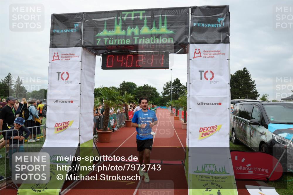15.06.2025 - 7 Türme Triathlon Michael Strokosch http://msf.ph/oto/7972743 15.06.2025 14:02:10 Ziel 629, 880, 963, 1123, 1142 meine-sportfotos.de