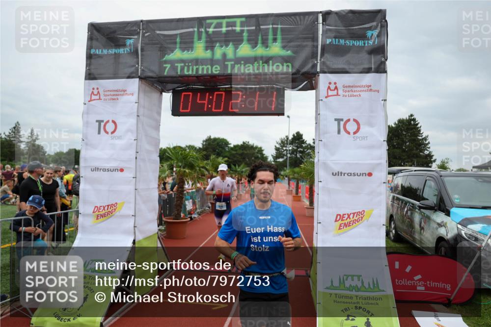 15.06.2025 - 7 Türme Triathlon Michael Strokosch http://msf.ph/oto/7972753 15.06.2025 14:02:11 Ziel 629, 880, 963, 1123, 1142 meine-sportfotos.de