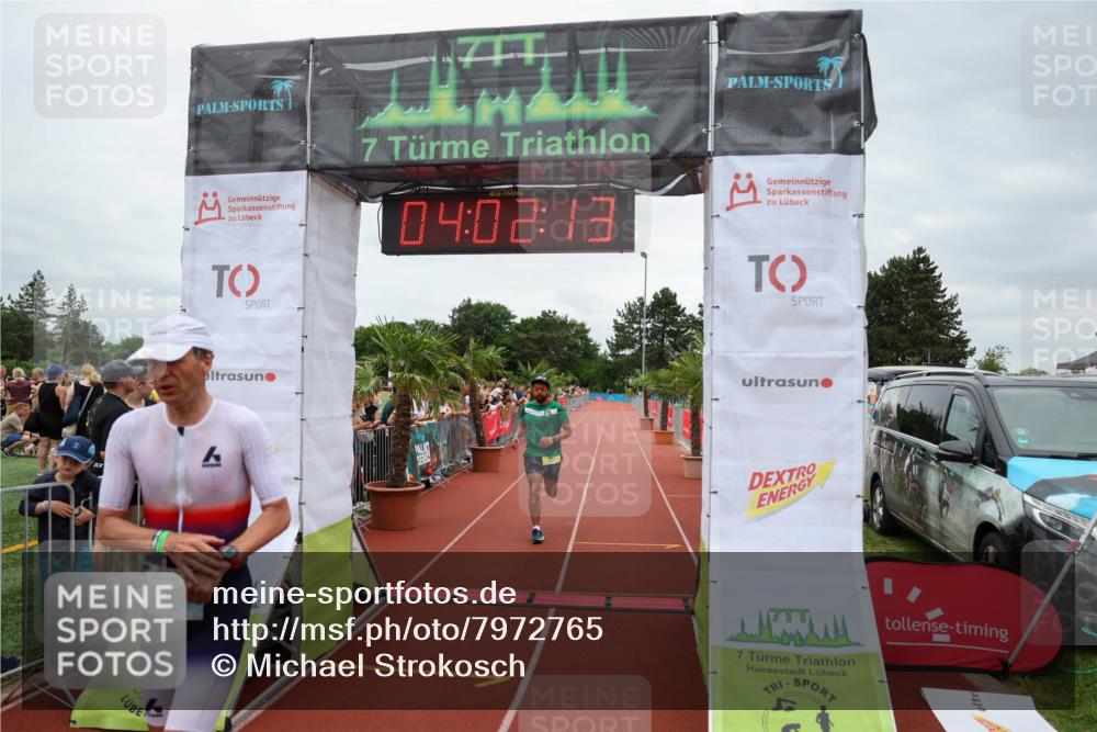 15.06.2025 - 7 Türme Triathlon Michael Strokosch http://msf.ph/oto/7972765 15.06.2025 14:02:12 Ziel 629, 963, 1123, 1142 meine-sportfotos.de