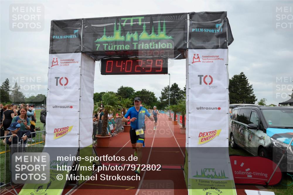 15.06.2025 - 7 Türme Triathlon Michael Strokosch http://msf.ph/oto/7972802 15.06.2025 14:02:39 Ziel 371, 504, 793 meine-sportfotos.de