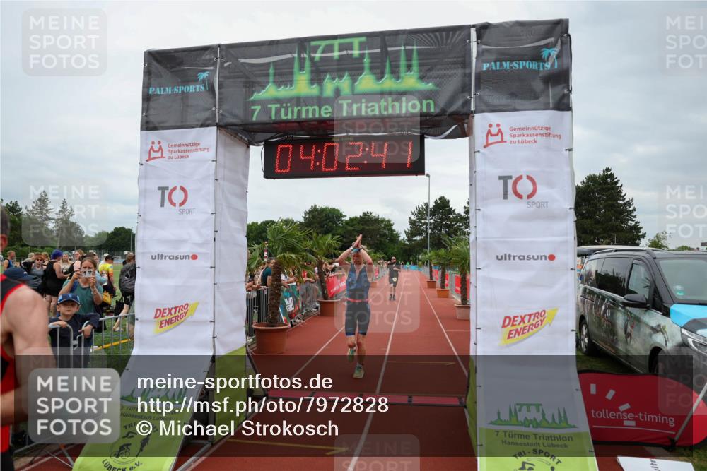 15.06.2025 - 7 Türme Triathlon Michael Strokosch http://msf.ph/oto/7972828 15.06.2025 14:02:41 Ziel 371, 504, 793, 1023 meine-sportfotos.de