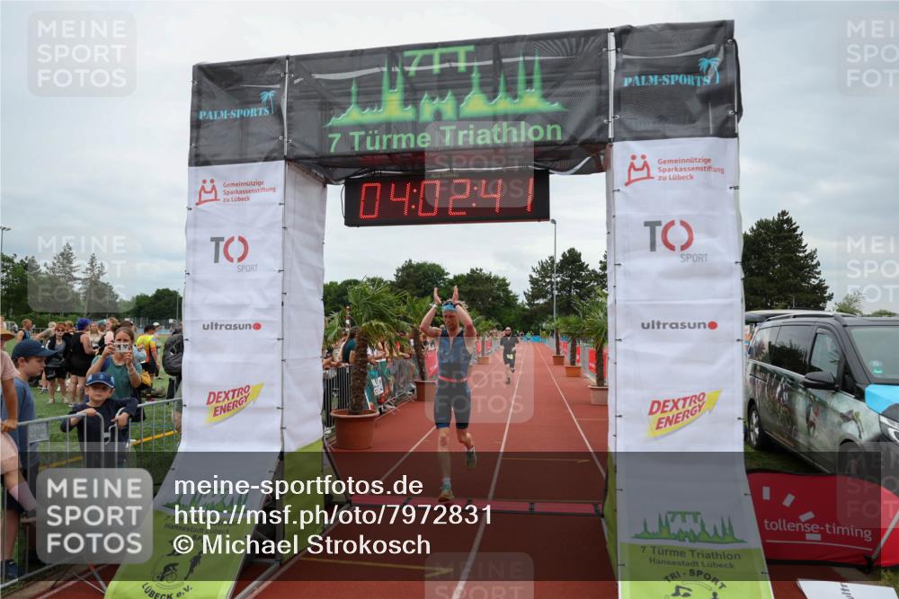 15.06.2025 - 7 Türme Triathlon Michael Strokosch http://msf.ph/oto/7972831 15.06.2025 14:02:41 Ziel 371, 504, 793, 1023 meine-sportfotos.de
