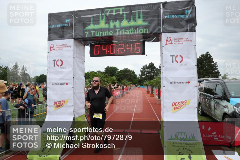 15.06.2025 - 7 Türme Triathlon Michael Strokosch http://msf.ph/oto/7972879 15.06.2025 14:02:46 Ziel 371, 504, 793, 1023 meine-sportfotos.de