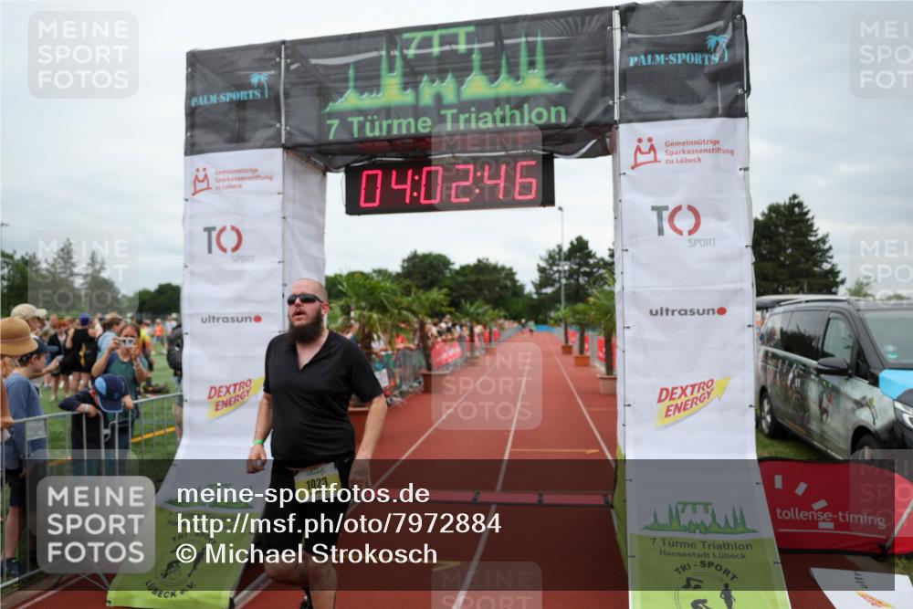 15.06.2025 - 7 Türme Triathlon Michael Strokosch http://msf.ph/oto/7972884 15.06.2025 14:02:46 Ziel 371, 504, 793, 1023 meine-sportfotos.de