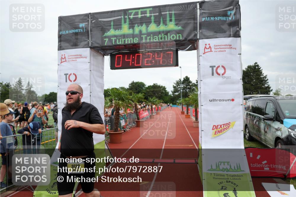 15.06.2025 - 7 Türme Triathlon Michael Strokosch http://msf.ph/oto/7972887 15.06.2025 14:02:46 Ziel 371, 504, 793, 1023 meine-sportfotos.de