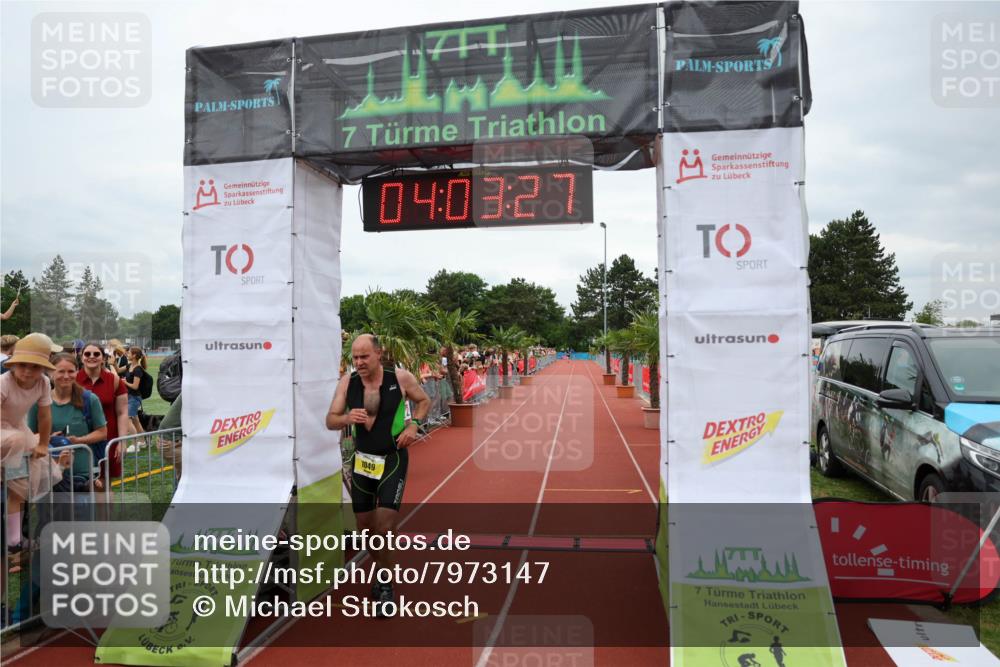 15.06.2025 - 7 Türme Triathlon Michael Strokosch http://msf.ph/oto/7973147 15.06.2025 14:03:26 Ziel 773, 1049 meine-sportfotos.de