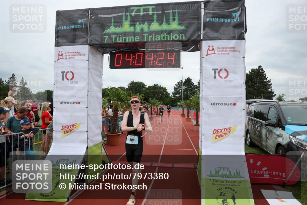 15.06.2025 - 7 Türme Triathlon Michael Strokosch http://msf.ph/oto/7973380 15.06.2025 14:04:24 Ziel 605, 988 meine-sportfotos.de