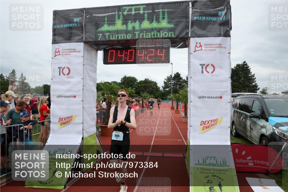 15.06.2025 - 7 Türme Triathlon Michael Strokosch http://msf.ph/oto/7973384 15.06.2025 14:04:24 Ziel 605, 988 meine-sportfotos.de
