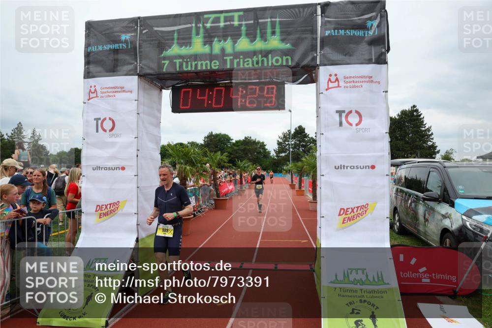 15.06.2025 - 7 Türme Triathlon Michael Strokosch http://msf.ph/oto/7973391 15.06.2025 14:04:28 Ziel 605, 988, 1169 meine-sportfotos.de