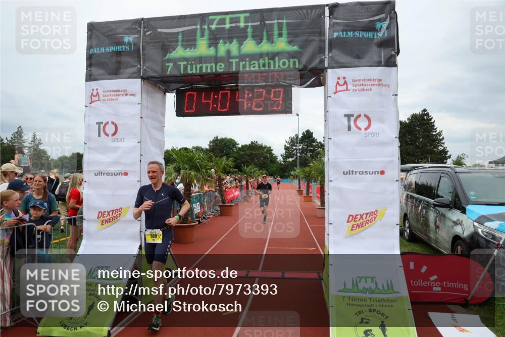 15.06.2025 - 7 Türme Triathlon Michael Strokosch http://msf.ph/oto/7973393 15.06.2025 14:04:29 Ziel 605, 988, 1169 meine-sportfotos.de