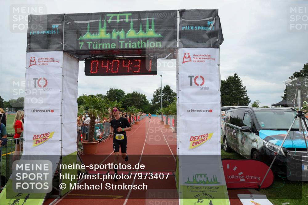 15.06.2025 - 7 Türme Triathlon Michael Strokosch http://msf.ph/oto/7973407 15.06.2025 14:04:30 Ziel 605, 988, 1169 meine-sportfotos.de