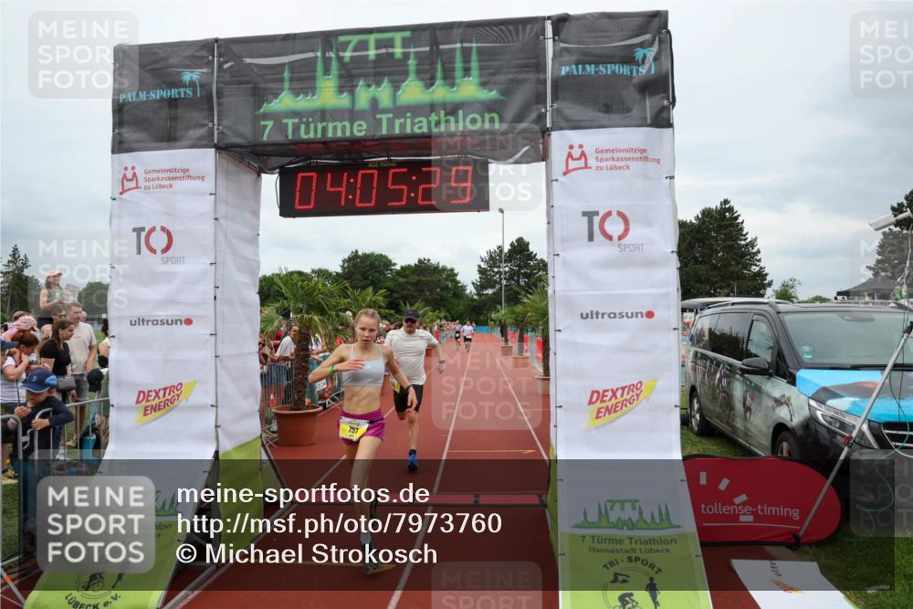15.06.2025 - 7 Türme Triathlon Michael Strokosch http://msf.ph/oto/7973760 15.06.2025 14:05:28 Ziel 757, 1144 meine-sportfotos.de