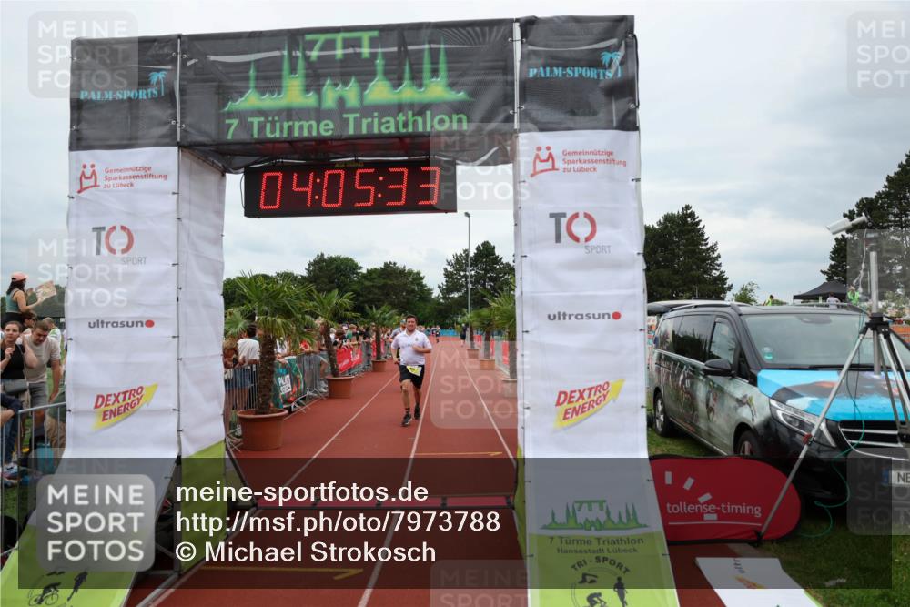 15.06.2025 - 7 Türme Triathlon Michael Strokosch http://msf.ph/oto/7973788 15.06.2025 14:05:33 Ziel 757, 926, 1139, 1144 meine-sportfotos.de