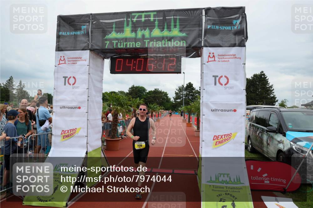 15.06.2025 - 7 Türme Triathlon Michael Strokosch http://msf.ph/oto/7974044 15.06.2025 14:06:12 Ziel 743, 1044, 1136 meine-sportfotos.de