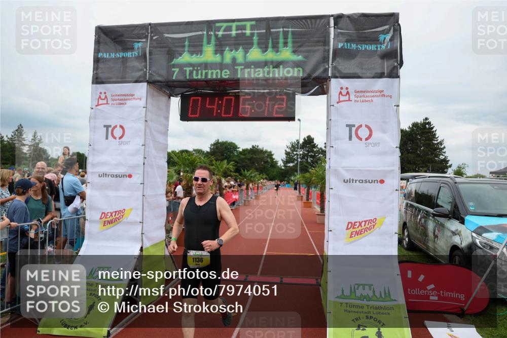 15.06.2025 - 7 Türme Triathlon Michael Strokosch http://msf.ph/oto/7974051 15.06.2025 14:06:12 Ziel 743, 1044, 1136 meine-sportfotos.de