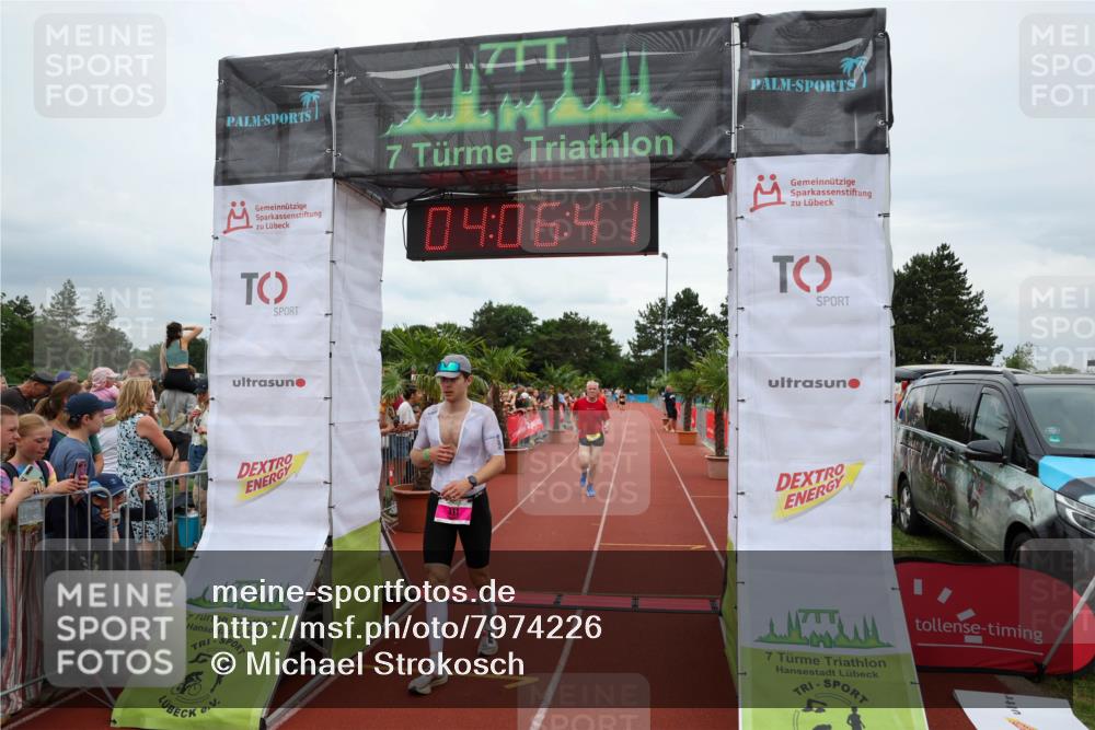 15.06.2025 - 7 Türme Triathlon Michael Strokosch http://msf.ph/oto/7974226 15.06.2025 14:06:41 Ziel 311, 807, 1074 meine-sportfotos.de