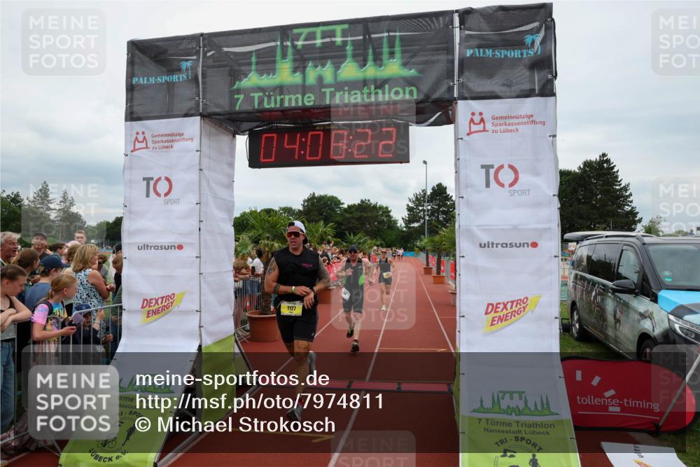 15.06.2025 - 7 Türme Triathlon Michael Strokosch http://msf.ph/oto/7974811 15.06.2025 14:08:22 Ziel 194, 899, 1127, 1138 meine-sportfotos.de