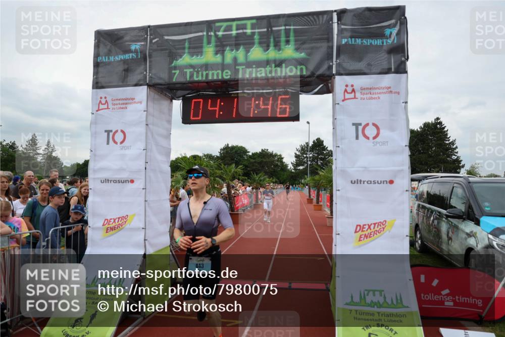 15.06.2025 - 7 Türme Triathlon Michael Strokosch http://msf.ph/oto/7980075 15.06.2025 14:11:46 Ziel 443, 543, 732, 865 meine-sportfotos.de