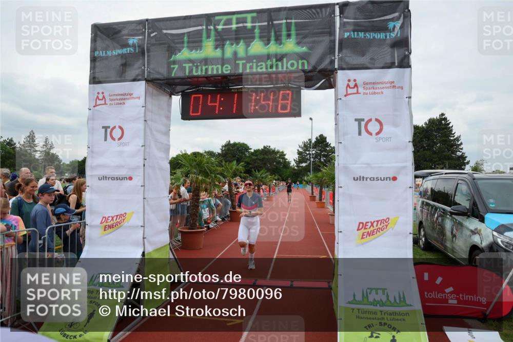 15.06.2025 - 7 Türme Triathlon Michael Strokosch http://msf.ph/oto/7980096 15.06.2025 14:11:48 Ziel 443, 543, 732 meine-sportfotos.de