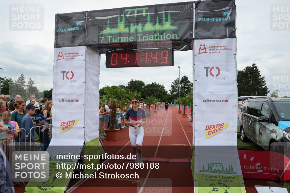 15.06.2025 - 7 Türme Triathlon Michael Strokosch http://msf.ph/oto/7980108 15.06.2025 14:11:48 Ziel 443, 543, 732 meine-sportfotos.de