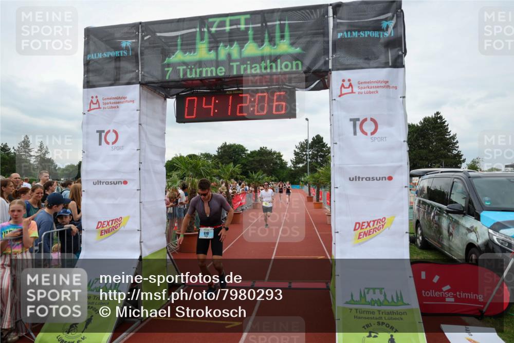 15.06.2025 - 7 Türme Triathlon Michael Strokosch http://msf.ph/oto/7980293 15.06.2025 14:12:06 Ziel 537, 610, 1047, 1056 meine-sportfotos.de