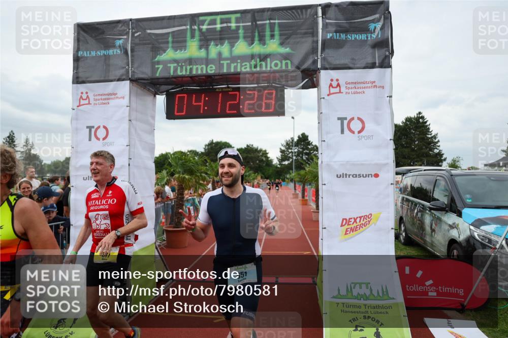 15.06.2025 - 7 Türme Triathlon Michael Strokosch http://msf.ph/oto/7980581 15.06.2025 14:12:27 Ziel 530, 651, 877 meine-sportfotos.de