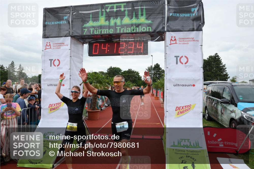 15.06.2025 - 7 Türme Triathlon Michael Strokosch http://msf.ph/oto/7980681 15.06.2025 14:12:34 Ziel 651, 678, 877, 918, 1151 meine-sportfotos.de