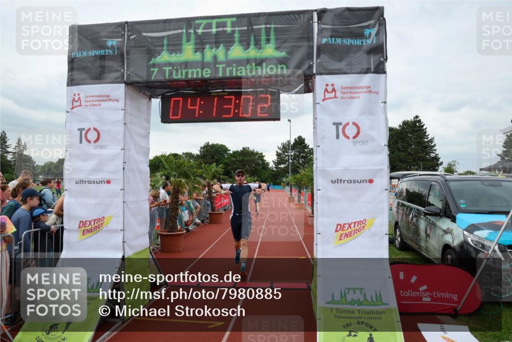 15.06.2025 - 7 Türme Triathlon Michael Strokosch http://msf.ph/oto/7980885 15.06.2025 14:13:01 Ziel 412, 628, 892 meine-sportfotos.de