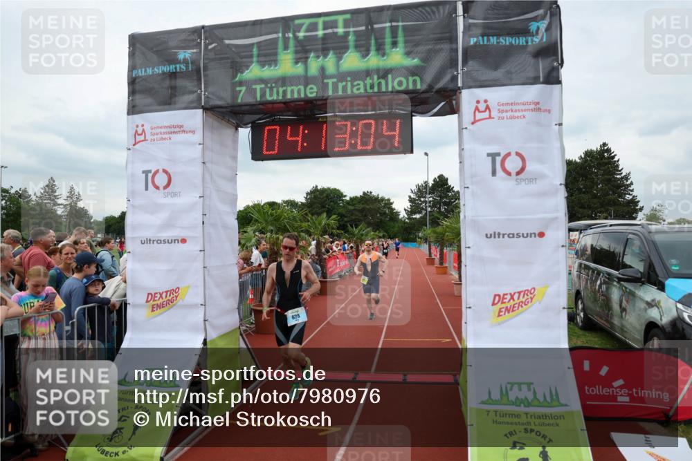 15.06.2025 - 7 Türme Triathlon Michael Strokosch http://msf.ph/oto/7980976 15.06.2025 14:13:03 Ziel 412, 628, 892 meine-sportfotos.de