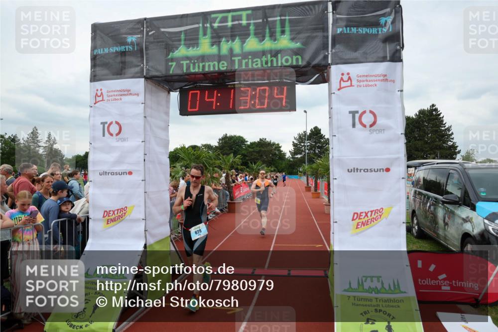 15.06.2025 - 7 Türme Triathlon Michael Strokosch http://msf.ph/oto/7980979 15.06.2025 14:13:04 Ziel 412, 628, 892 meine-sportfotos.de