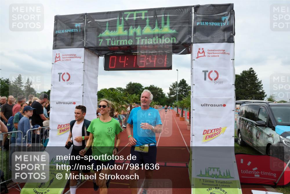 15.06.2025 - 7 Türme Triathlon Michael Strokosch http://msf.ph/oto/7981636 15.06.2025 14:13:41 Ziel 591, 638, 798, 948 meine-sportfotos.de