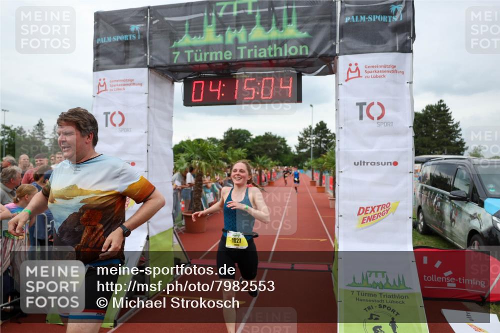 15.06.2025 - 7 Türme Triathlon Michael Strokosch http://msf.ph/oto/7982553 15.06.2025 14:15:04 Ziel 1027, 1114, 1129, 1145 meine-sportfotos.de