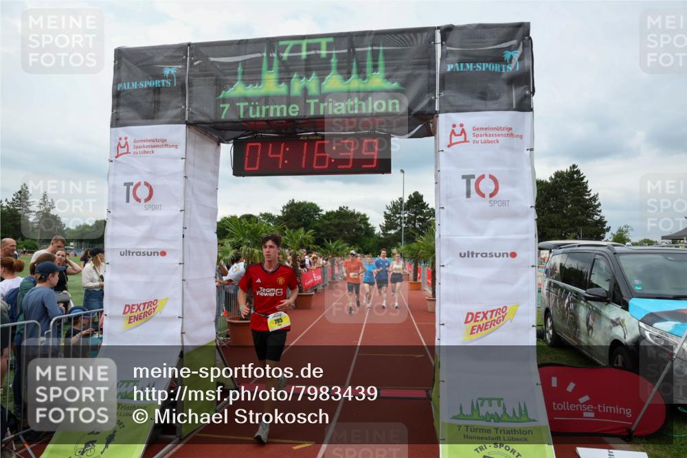 15.06.2025 - 7 Türme Triathlon Michael Strokosch http://msf.ph/oto/7983439 15.06.2025 14:16:39 Ziel 795, 966, 1065, 1135, 1168 meine-sportfotos.de